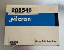 Micron 7400 MAX 6.4TB NVMe PCIe Gen4 U.3 Enterprise SSD MTFDKCB6T4TFC-1AZ1ZABYY picture