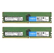 Crucial 32GB (2X 16GB) DDR4 2933MHz PC4-23400 ECC Registered Ram CT16G4RFD8293 picture