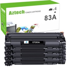 4PK Black CF283A 83A Toner Cartridge For HP Laserjet Pro M125rnw M125 nw Printer picture