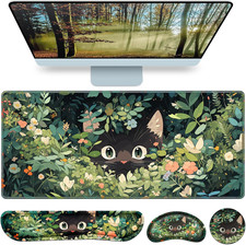 Mouse Pad Anime, Mouse Pad with Wrist Rest, 4-In-1 XXL Large Desk Mat Kawaii picture