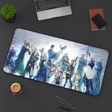 Final Fantasy XIV Endwalker Desk Mat Credits Mouse Pad FFXIV Large Mousepad picture