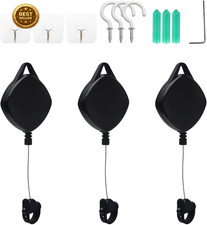 VR Cable Management 3Packs Drill Free Retractable Ceiling Pulley System picture