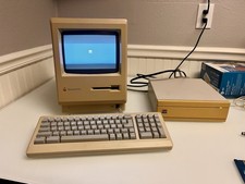 Vintage Apple Macintosh Plus Desktop Computer - M0001A & MicroNet Technology MS picture