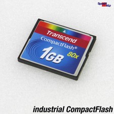 1GB CF TRANSCEND COMPACT FLASH INDUSTRIAL 80X HIGH SPEED SSD FOR PC CAMERAS CANON picture