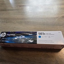 HP 981X High Yield Cyan Original Cartridge, L0R09A exp date oct 2027 picture