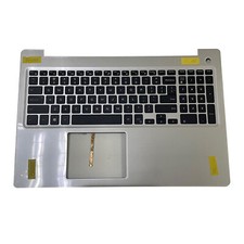 New For Dell Inspiron 15 5570 5575 Palmrest w/ Backlit Keyboard 0MR2KH Silver US picture