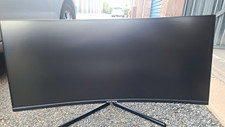 Viotek Curved Screen Ultrawide 21:9 Monitor Black HDMI & DisplayPort Inputs picture