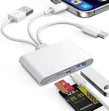 4 in 1 SD Card Reader for Iphone,Usb-C/Lightning/Usb-A,Otg Adapter,Fast Photo Tr picture