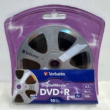 Verbatim DigitalMovie DVD-R 4.7GB 8x 10 Pack New picture
