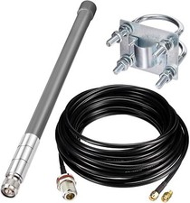 Bingfu Outdoor Lora 915mhz Antenna 5dBi with 32ft Low Loss RG58 Extention Cable picture
