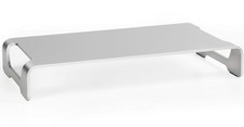 VIVO Silver Aluminum 16 inch Wide Monitor Riser, Ergonomic Desktop Stand, Mod... picture