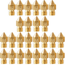 26Pcs Ender 3 Nozzles Kit, MK8 Nozzles Kit, Brass 3D Printer Nozzles picture