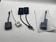 Lot of 5 Display Adapters – StarTech & Dell – Mini DP/DP to VGA/HDMI/DVI – picture