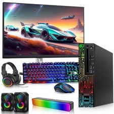 Lenovo RGB Gaming PC i5-8th 32GB RAM 1TB SSD 500GB HDD 24