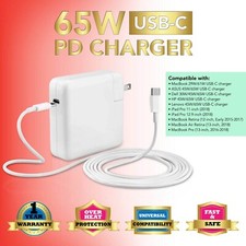 For HP USB-C 65W Slim Travel Power Adapter Laptop Charger Type-C Universal Chage picture