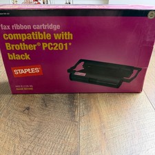 Staples Fax Ribbon Cartridge Compatible with Brother PC201 Black SFB-35C-US OS picture