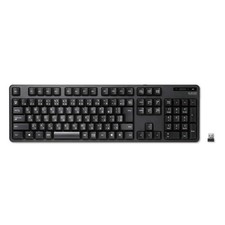 ELECOM TK-FDM106TBK Wireless Keyboard Membrane Type Full Size Black picture