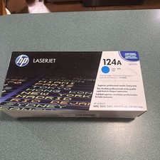 HP 124A Cyan LaserJet Toner Cartridge - Q6001A Genuine Expired Sealed picture