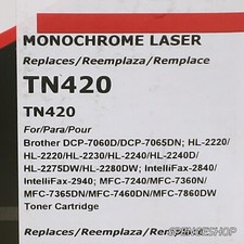 2pk NEW For Brother TN420 / TN450 Black Toner Cartridge LOT OF 2 picture