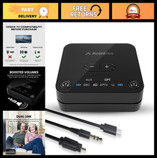 Bluetooth 5.3 Audio Transmitter for TV - Optical & AUX, aptX Adaptive, Dual Head picture