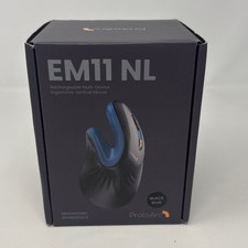 ProtoArc EM11 NL Vertical Ergonomic Mouse - Black/Blue picture