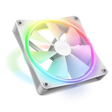 NZXT F140 RGB Duo 140mm White Dual-Sided Case Fan RF-D14SF-W1 PWM Quiet picture