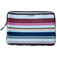 Kate Spade Striped 14”x10” Neoprene Lined Zippered Laptop Tablet Case picture