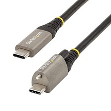StarTech 20in 50cm Top Single Screw Locking USB C Cable 10Gbps (usb31cctlkv50cm) picture