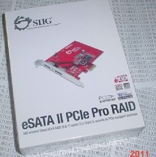 BRAND NEW SEALED SIIG ESATA II PCIE PRO RAID CONTROLLER SC-SAE312-S1 picture