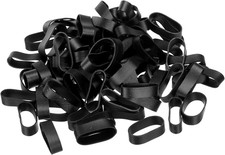Silicone Rubber Bands Cable Ties 200pcs Non-slip 1