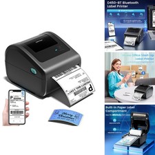 Omezizy D450BT Bluetooth Shipping Label Printer with Built-in Label Bin picture