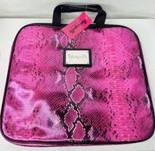 New Nwt Betsey Johnson Faux Snakeskin Notebook Laptop Case Bag Pink Betseyville picture
