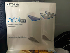 NETGEAR Orbi Pro AC3000 Tri-Band WiFi Mesh System 3-Pack SRK60B03 picture