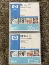 HP DLT IV Data Cartridge 80GB, DLT Tape, C5141F Lot Of 2 New picture