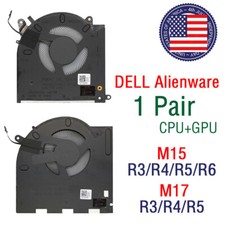 OEM A Pair CPU + GPU Cooling Fan For DELL Alienware M15 M17 R3 R4 R5 R6 Laptop picture
