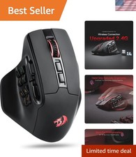 M811 PRO Wireless MMO Gaming Mouse - 26000 DPI, RGB Backlit & 15 Custom Controls picture