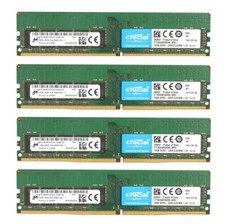 Crucial 64GB (4X 16GB) DDR4 2666MHz PC4-21300 ECC UDIMM Memory Ram CT16G4WFD8266 picture