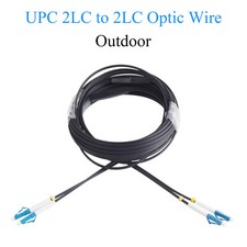 Fiber Optic Extension Wire UPC 2 LC to 2 LC Single-mode 2-core Outdoor 80M-300M picture
