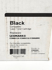 Lexmark E260A11A E260A21A E260A80G Black Toner Cartridge picture