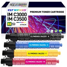 CLYWENSS IM C3000 C3500 Toner Set 842251 842252 842253 842254 4-Pack picture