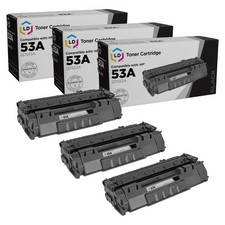 LD 3 Set Q7553A 53A Black Laser Toner Cartridge for HP LaserJet P2015dn M2727nfs picture