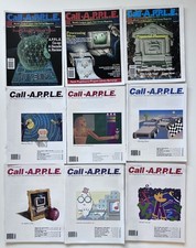 Lot 9 Issues Call A.P.P.L.E. 1988 1989 computer magazines Mac Apple Vintage picture