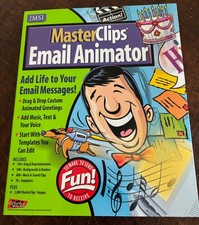 1998 NEW Master Clips email animator computer software VTG vintage picture