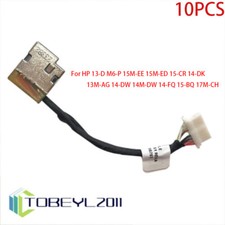 10X DC Jack For HP 13-D M6-P 15M-EE 15M-ED 15-CR 14-DK 13M-AG 14-DW 14M-DW 14-FQ picture