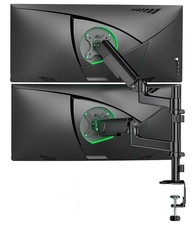 Dual Heavy-Duty Stacked Monitors Desk Arm - 17