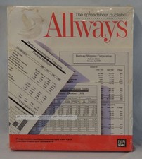 Rare Vintage Software Allways Spreadsheet Software, Funk Software Shrinkwrapped picture