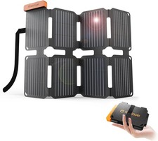 25W Portable Solar Panel Charger Built-in USB-A & USB-C Ports picture