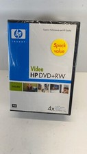 HP Video DVD + RW 5 Pack With Hard Cases New  picture