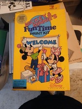 Disney Mickey and Minnie's Fun Time Print Kit Vintage PC Software, 3.5