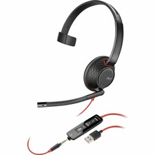 HP Poly Blackwire 5210 Mono USB-A Headset Noise Cancelling 8M3X1AA#ABA picture